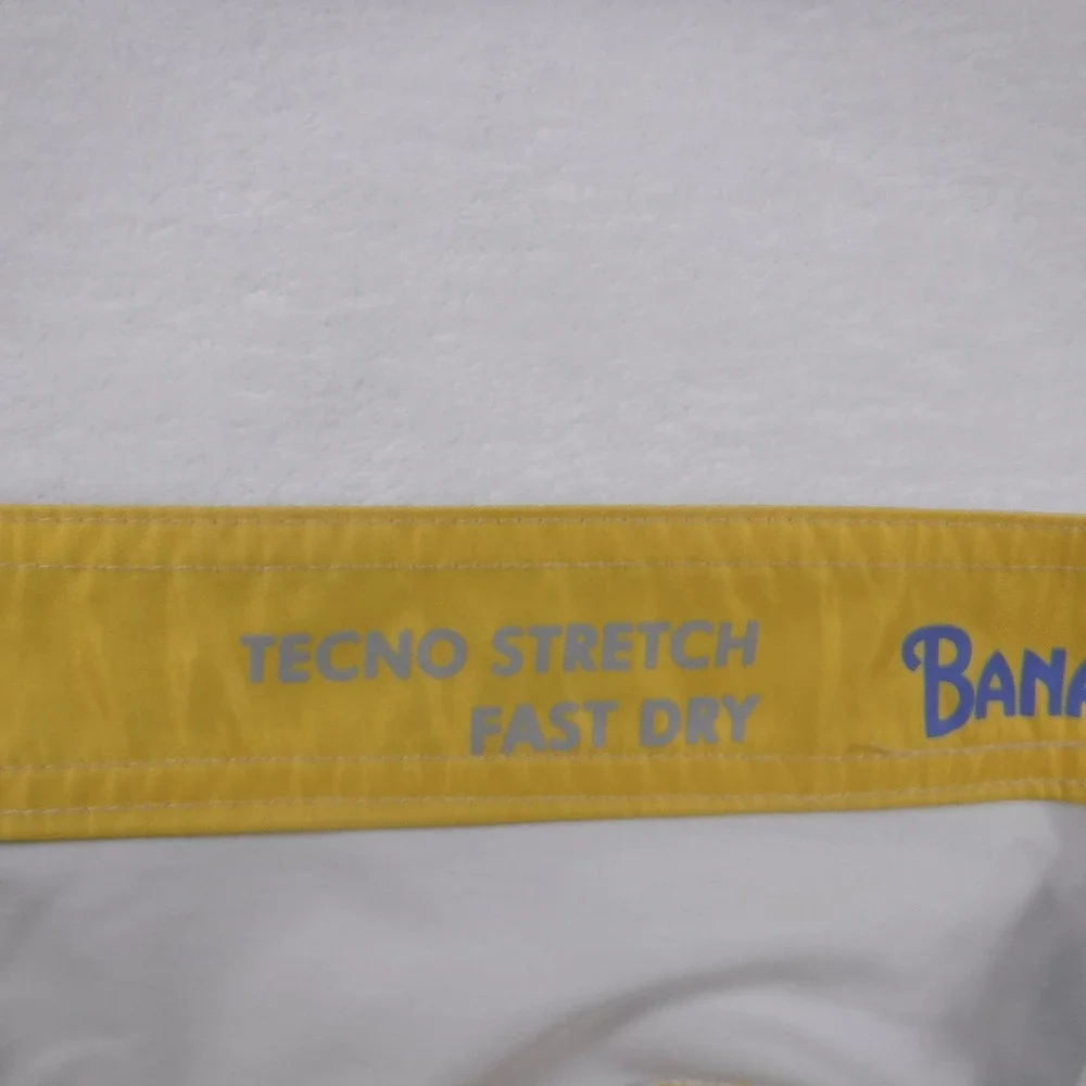 Banana Boat Mens Board Shorts Large Vail Striped Blue Rainbow UPF 50 Fast‎ Dry